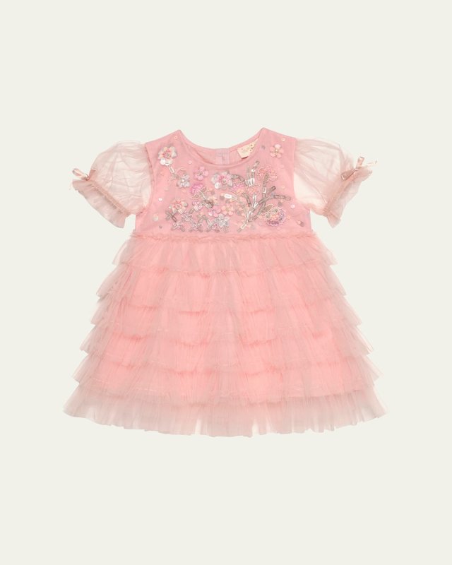 Girl's Gardens Gate Embellished Tutu Dress, Size 3M-24